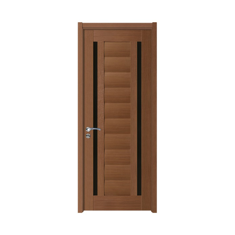 Коричневая с двумя черными линии дверь панели