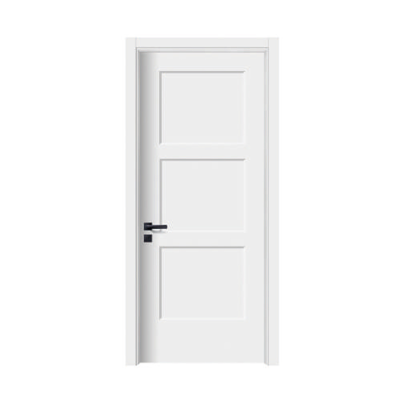 Простая и идентичная дверь белой грунтовки