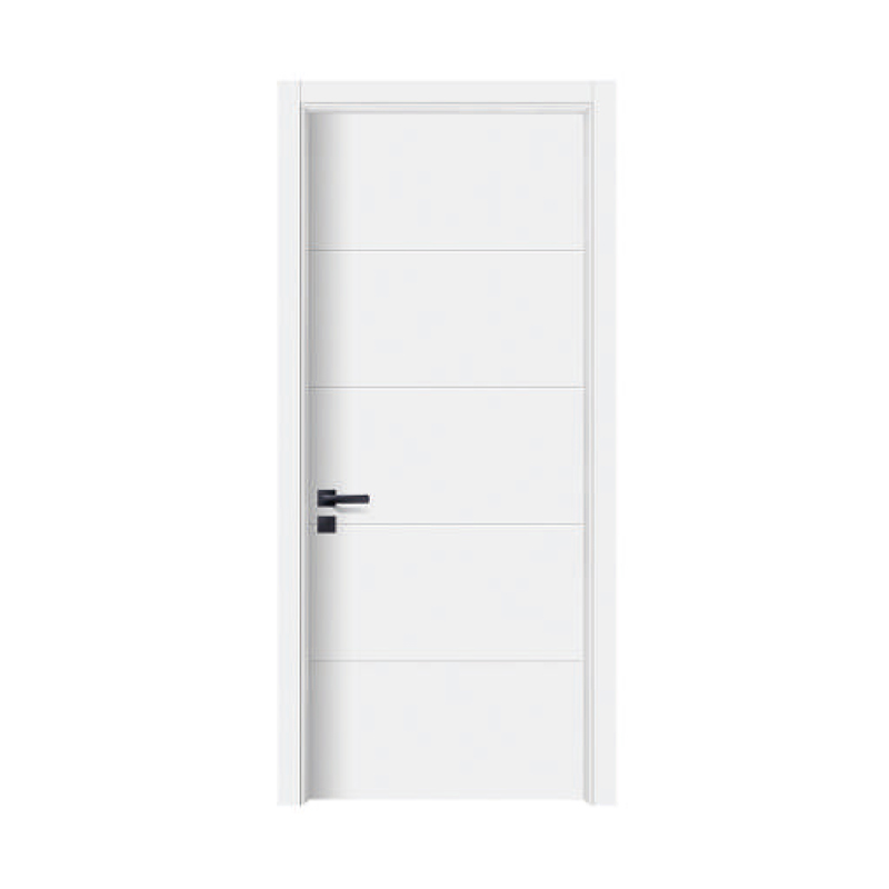 Параллельные линии делят всю дверь белой грунтовки